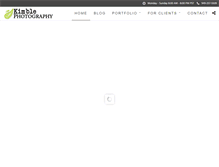 Tablet Screenshot of kimblephotography.com